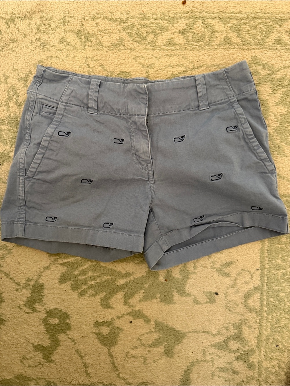 Vineyard Vines Light Blue Embroidered Whale Shorts